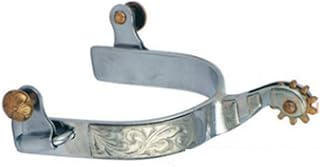 XSY Las Esporas De Silla De Montar A Caballo, De Acero Inoxidable Occidental con El Estímulo Correas De Los Hombres Y Las Mujeres Ecuestres Juego De Vaquero A Caballo De Esporas Inoxidable,1