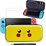【🎮 Tragbarer Design & Compact 🎮】Dieses nintendo Schaltergehäuse ist leicht und Mini, nur 26 * 11 * 3,5 cm, die es Ihren Switch sicher in der Tasche während der Fahrt zu halten einfach machen.