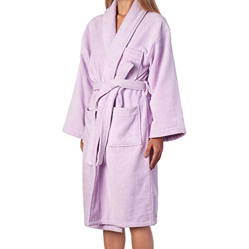 Alpine Swiss Blair Womens Cotton Terry Cloth Bathrobe Shawl Collar Velour Spa Robe LIL LXL