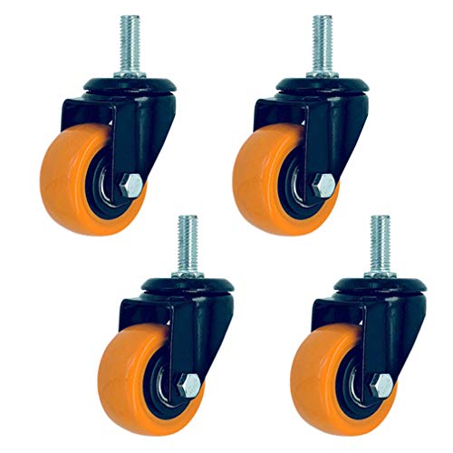 Chair Castors,Swivel Caster Wheels,Set of 4 Swivel Metal Cas...