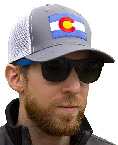 International Tie Colorado Hat For Men And Women – Colorado State Flag Themed Adjustable One Size Trucker Cap, Baseball, Snapback, Hat Mesh Back With An Embroidered Patch #TOP4