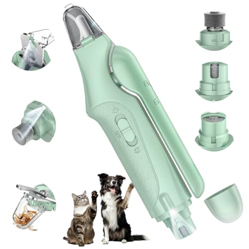 CATPICK 2-in-1 Cat Nail Clippers & Dog Nail Clippers Trimmers for Large Medium Small Dogs Cats Claw Trimmer Quick Sensor and Safety Guard USB Rechargeable with 2 LED Lights Dogs Nail Trimmer