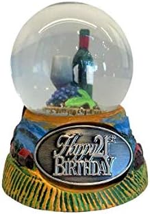 Happy 21st Birthday Snow Globe - Mini Snow Globe