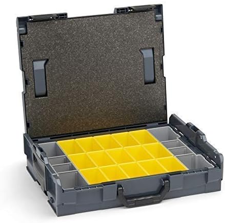 Bosch Sortimo L-BOXX 102 Blau Mit Einlagen – Stapelbarer Profi-Werkzeugkasten Mit Klicksystem