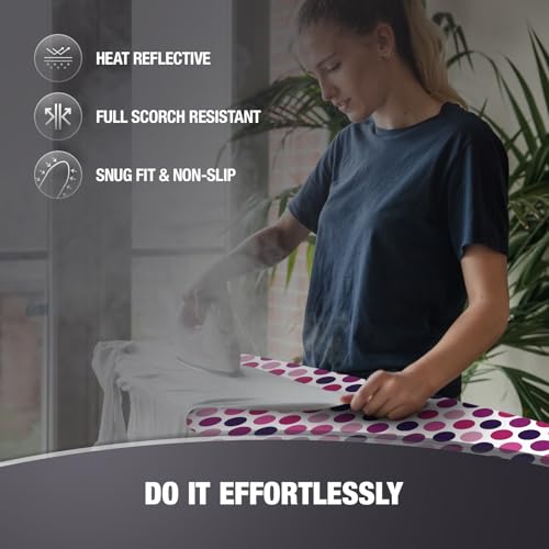 image for COTTY HOME Extra Thick Ironing Board Covers with Pad Standard Size 15x