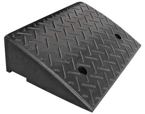 Electriduct 5.2" Heavy Duty Rubber Curb Ramp 20,000 lbs Weight Capacity (10 Tons)