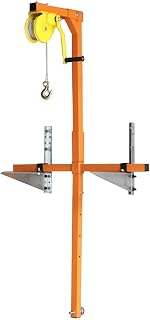 Air Conditioning Installation Lifting Tool: Small Installation Crane Bracket, Manual Winch for Outdoor Crane, Manual Hoist...