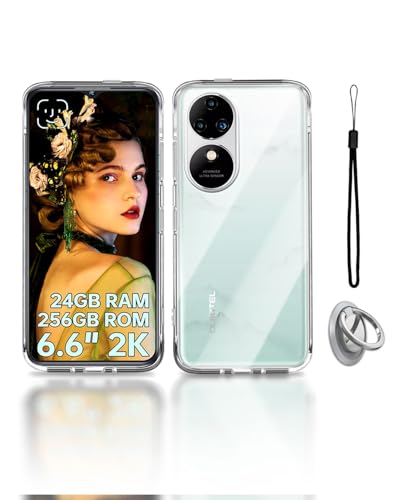 For OUKITEL C38 �p �P�[�X �J�o�[�yKONXISA�z�y���^ TPU �N���A �X�}�z �P�[�X �����O�u���P�b�g �X�^���h�@�\ �o���p�[�J�o�[ �����Y�ی� �ϋv�� �ϏՌ� �S�ʕی�J�o�[ �g�уJ�o�[ �����h�~ ���΂ݖh�~ �w��h�~ �X�}�z�P�[