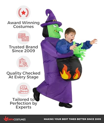 Disfraz Inflable de Bruja para Niños y Niñas miniatura 5