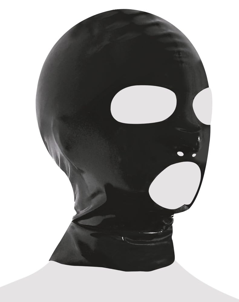 Latex Late X Maschera per la testa in lattice Nero