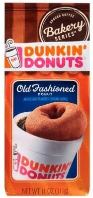 Dunkin Donuts Ground Coffee. (Pack of 2) (Old Fashioned Donut)