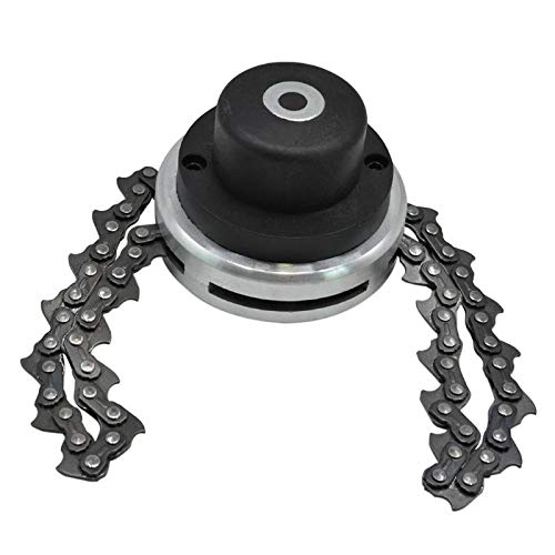 Tolxh Universal Trimmer Head with chain, Garden Lawn Mower, Mower Tool Accessories for Outside Garden Lawn grass (black) Quality Durable New Replacement Parts