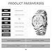 MEGALITH Reloj de Pulsera Elegante Hombre: Analogico Cronógrafo Impermeable Reloj con Luminosa Fecha Imagen de MEGALITH Reloj de Pulsera Elegante Hombre: Analogico Cronógrafo Impermeable Reloj con Luminosa Fecha