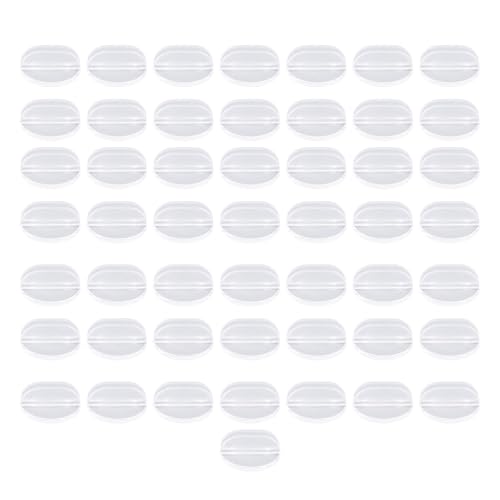 POCREATION Transparent Plastic Card Stand, Business Card Menu Holder with Stable Circular Base, for Business Cards, Table Numbers, Menus Labels Stand