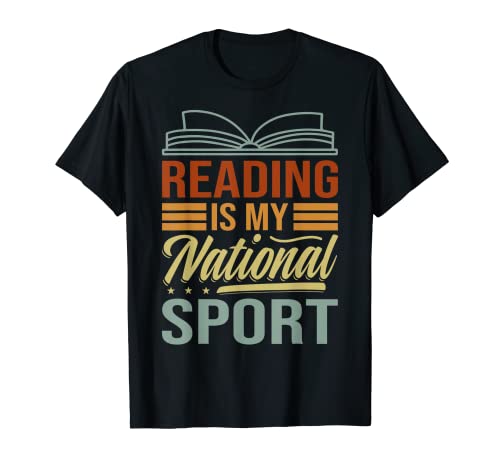 Reading Is My National Sport - Funny Librarian - Book Lover Maglietta