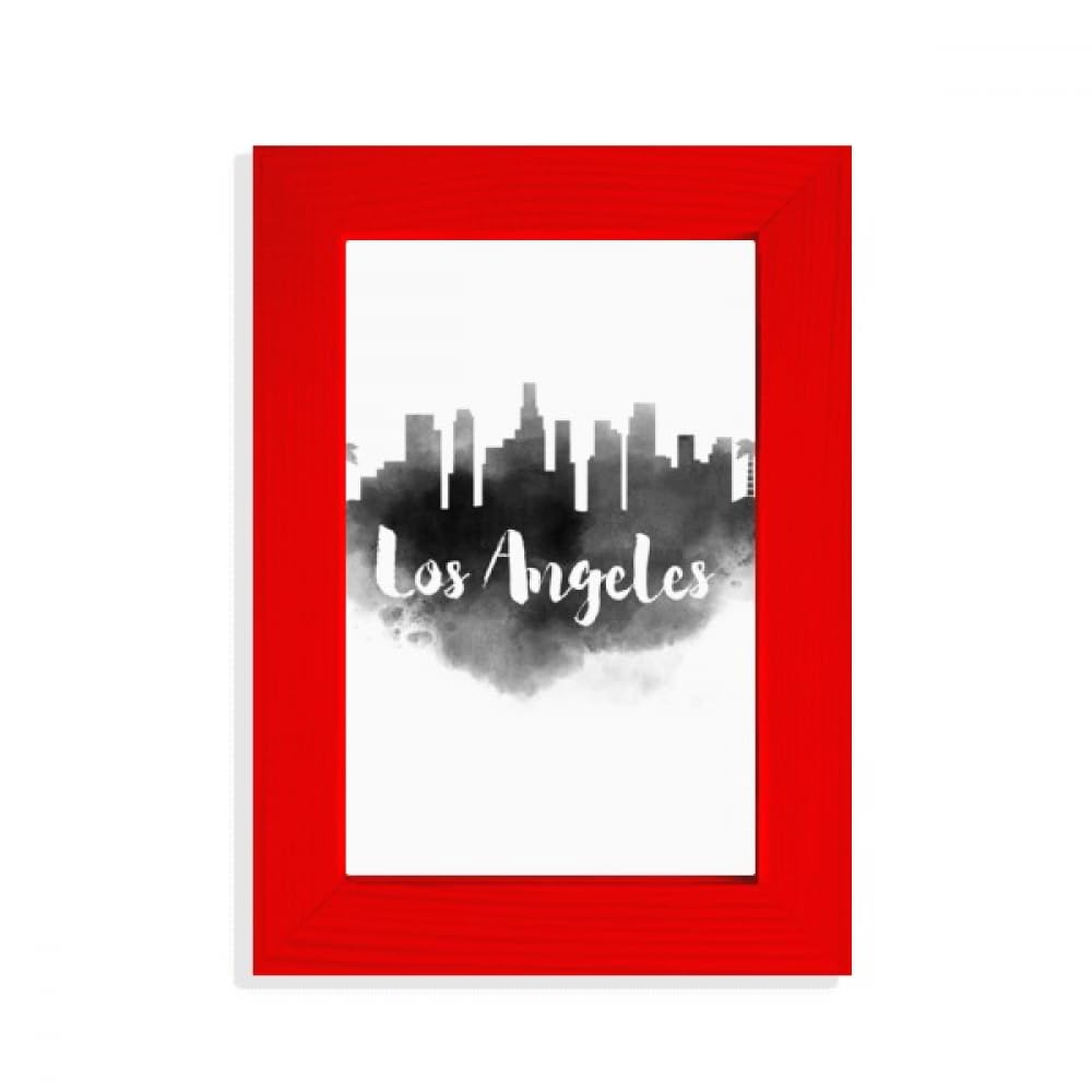 Cadre photo rouge Los Angeles poster mural décoration America Ink City