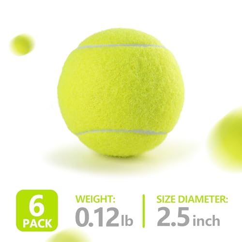 PHOEPET 6-Pack Tennis Balls for Beginner Training Practice- Bulk Dog Balls - image 2