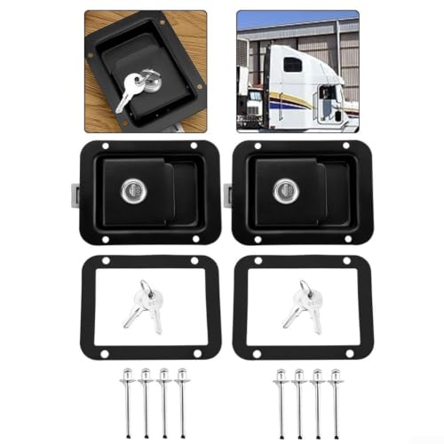 Rivets fixes intégrés pour armoire de camping-car avec clé de sécurité