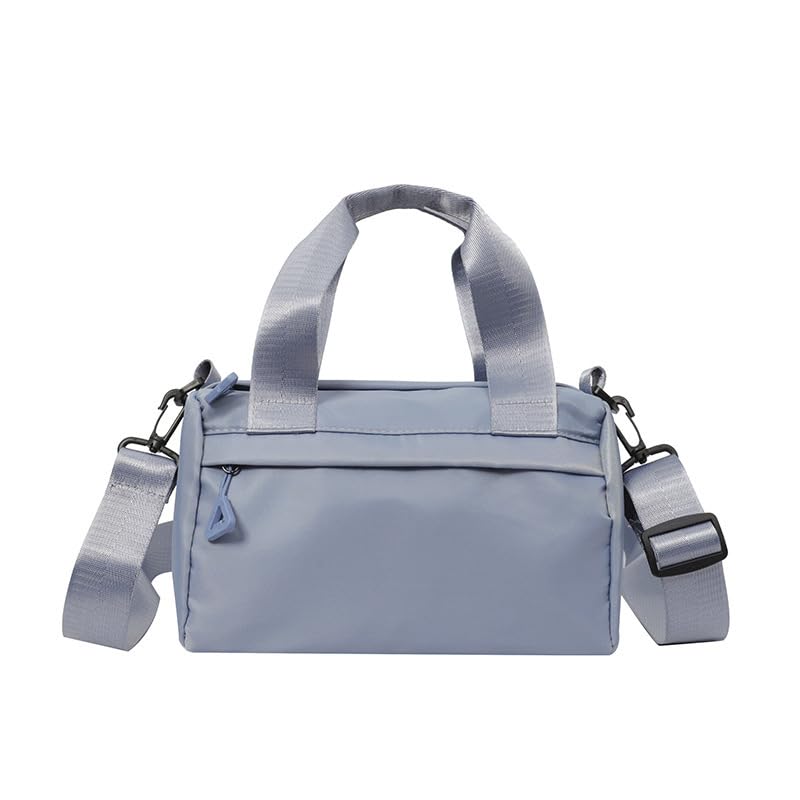 Mini bolsa de ginástica mensageiro de nylon multiuso fitness ombro elegante viagem com alça ajustável, Azul, Medium