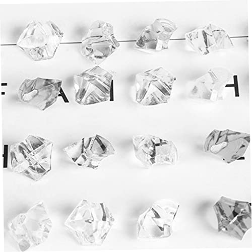 Glaçons en acrylique en forme de diamant Cabilock transparents et multi-facettes
