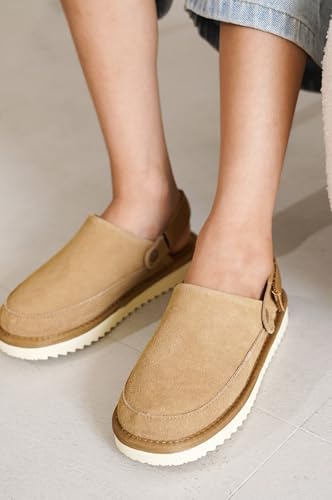 Image of Project Cloud Kids Genuine Leather Clogs with Back Strap (Little Goldstar)