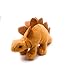 Onwomania Peluche Peluche Peluche Dinosauro Animale preistorico Dino stegosauro L 18 cm Marrone