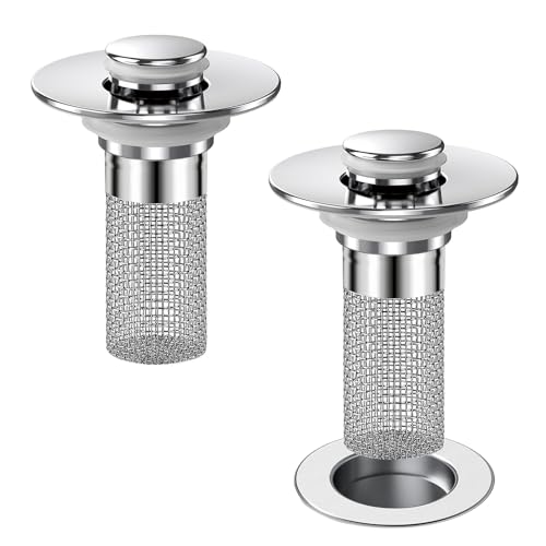 Bathroom Sink Drain Strainer (2Pcs)