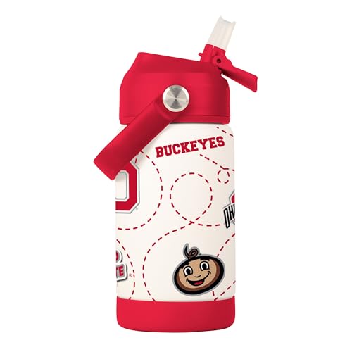 Image of Logo Brands NCAA Mascot Stainless-Steel Kids Bottle -Soft Silicone Mouthpiece, Easy To Carry, Kid-Friendly Design- Great For School & On-The-Go