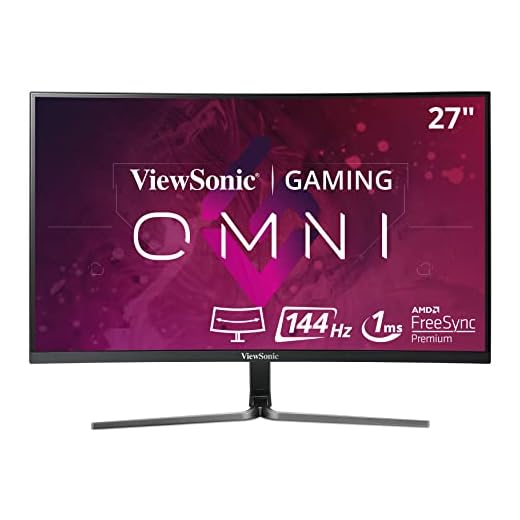 Viewsonic VX2758-PC-MH - Monitor para Juegos (68,6 cm/27", Full HD, FreeSync, 1 ms, 144 Hz, HDMI, DP, Baja Entrada), Color Negro