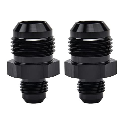 Image of EVIL ENERGY 10AN Male to AN6 Male Flare Reducer Coupler Union Straight Adapter Fitting Black 2PCS
