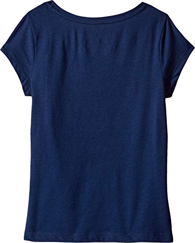 Image of Tommy Hilfiger Girls' Short Sleeve Flag Logo Tee, Soft & Comfortable