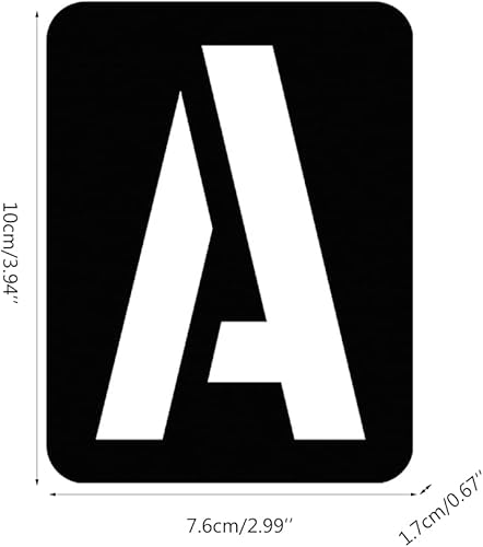 Miniatura 3 de 42PieceSet of Painting Craft Dies Alphanumeric Painting Template Set for Journal Template Planner DIY Painting Craft Letter Stencils for Painting On