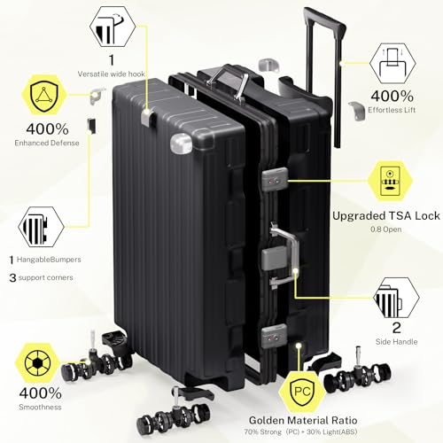 Krute 28 Inch Aluminum Frame Luggage