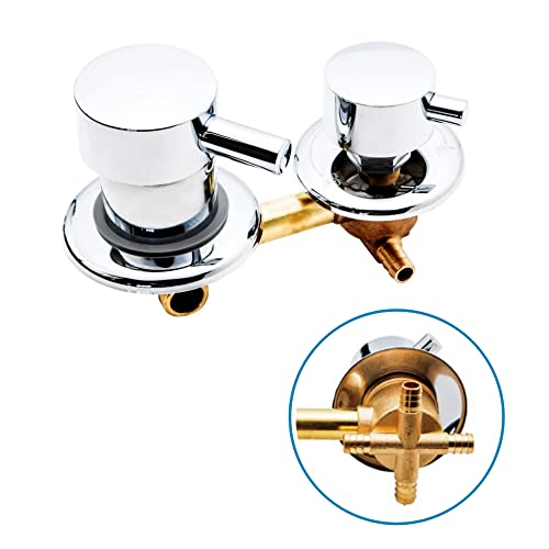 AFUDER Montado en la Pared de la Ducha 2/3/4/5 Vías de Salida de Agua de Latón Grifo de la Ducha Cobre Cabina de Ducha Válvula Mezcladora de Agua Fría Caliente Cromado