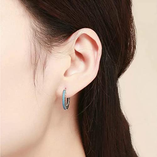 Boucles d'oreilles cerceau de style femmes légères ne déformant pas les lobes - 3