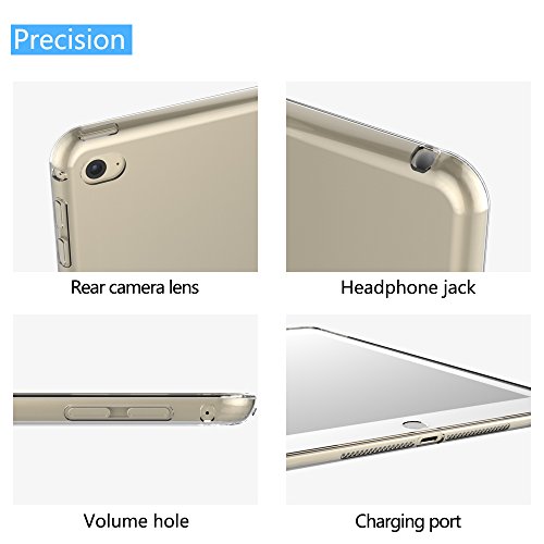 Asgens Ipad Air 2 2014 9.7'' Case, Transparent Slim Silicone Soft Tpu Tablet Computer Case Shock Absorption For Ipad Model A1566 A1567 #TOP4