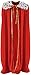 Curated Nirvana Robe for King and Queen | Red Faux Velvet Cape for Medieval Costume, Prom, Mardi Gras Cloak, Halloween Costume | 4 feet 4 inches Long (1/pkg)
