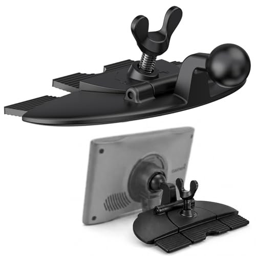 Image of 1Zero CD Slot Mount Replacement for Garmin GPS Navigator, Universal 17mm Ball Joint CD Player Mount Adapter Compatible with 3.5-7 inch Garmin Nuvi Series, Phone Holders & Tablet Mounts (No Bracket Mount)