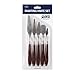 QBIX Ensemble de couteaux à peinture - 5 outils de peinture à couteaux à palette - Ensemble de grattoirs à peinture en acier inoxydable avec manche en bois - Parfait pour la peinture à l'huile