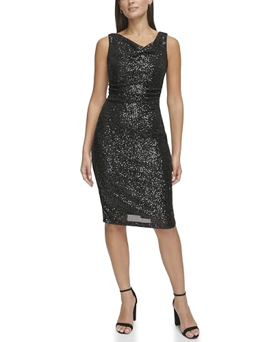 Image of Kensie Women's Sleeveless Cowl Neck Midi Dress
