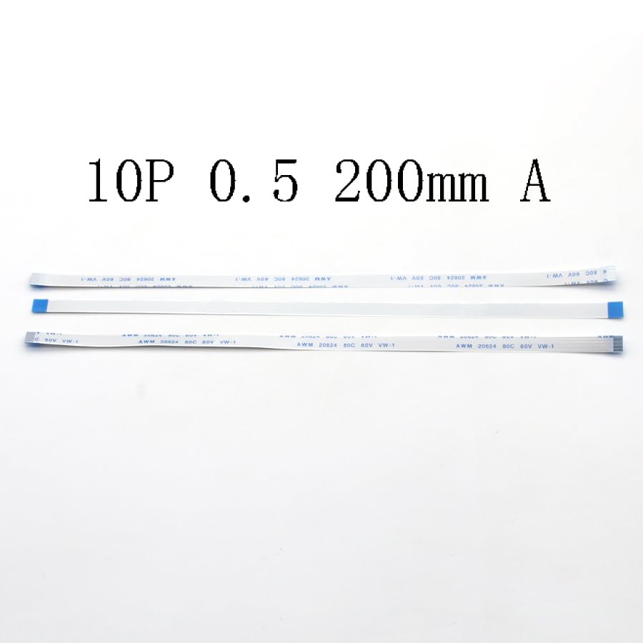 Wiring Connecting Terminals - 1pcs/lot FFC FPC Flat Flexible Cable 0.5mm Pitch 10pin 10 PIN Forward Length 200mm Width 5.5mm Ribbon Flex Cable Type A