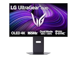 LG Ultragear 32GX850A-B.AEU Gaming-monitor voor pc, 32 inch, OLED-paneel, UHD-resolutie (3840 x 2160), 0,03 ms 165 Hz, DisplayHDR400 True Black, DCI-P3 98,5% (CIE1976), FreeSync Premium Pro, G-Sync