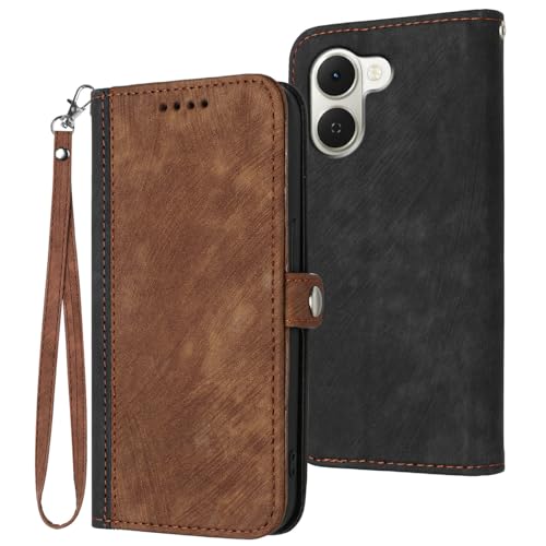 �X�}�z�P�[�X �Ή��@�� for Tecno Spark Go 3 / Pop 20 �X�}�z�P�[�X �X�g���b�v �E�H���b�g �}�O�l�b�g���� �J�[�h�X���b�g �t���b�v�X�^���h Brown