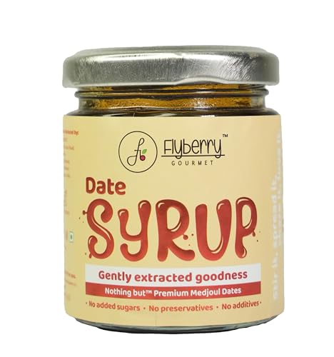 Image of Flyberry Gourmet Medjoul Date Syrup | Low GI | Sugarfree | 100% Natural | Alternative to Sugar, Honey, Jaggery | 100 g
