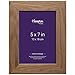 Price comparison product image Hampton Frames | NEW ENGLAND Solid Oak Photo Frame, 5x7 Inch (13x18cm), Natural | Wall Mount or Freestanding | Seamless Corners, Glass Front | Classic Wooden Picture Display