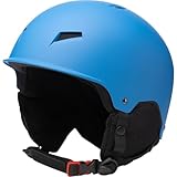 Zghhc Casco De Snowboard De Invierno con Orejera, Casco De Nieve Cálido para Hombre Y Mujer con Correa Fija, Casco De Esquí De Seguridad para Deportes De Esquí