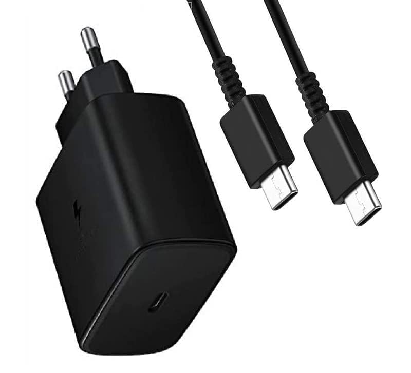 Image of Original Samsung 45W Max Super Fast Charger True 45W Max Charging Adapter Compatible for Galaxy Fold 2, 3, 4 / Note /S 22, S23, S23 Ultra, S23 Plus /A /M Series (Black)