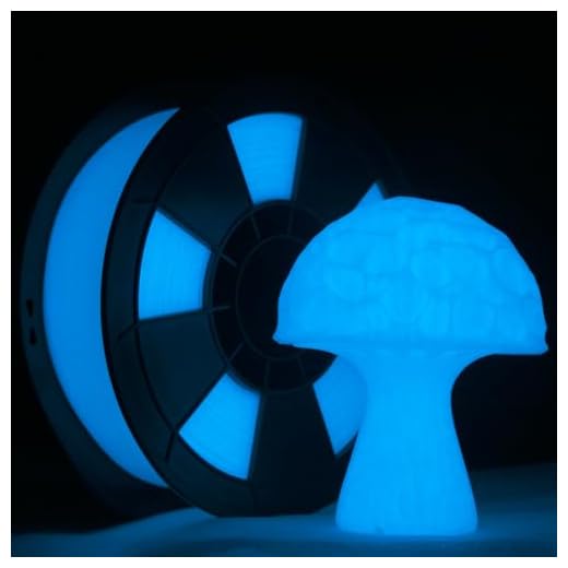 ZIRO Glow in The Dark Filament, PLA Filament 1.75mm, Luminous 3D Printer Material, Strong Glow Effect 1KG(2.2lbs) Spool, Dimensional Accuracy +/- 0.03mm, fit Most FDM 3D Printers, Blue