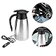 Wasserkocher 12V -- Wasserkocher 1000Ml Auto Lkw 12V/24V Wasserkocher Edelstahl Elektrische Heizung Wasserflasche Schnell Kochendes Wasser In Winter Auto Wasserkocher Becher Reise Heizung Cup For Kaff