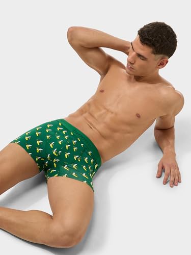 Image of Bummer Men's Premium Cotton Underwear | Fine Combed Cotton with Elastane for Stretch | Ultra Breathable Innerwear | Soft Fabric & No-Roll Waistband | Printed Trunks & Inner Combo for Men